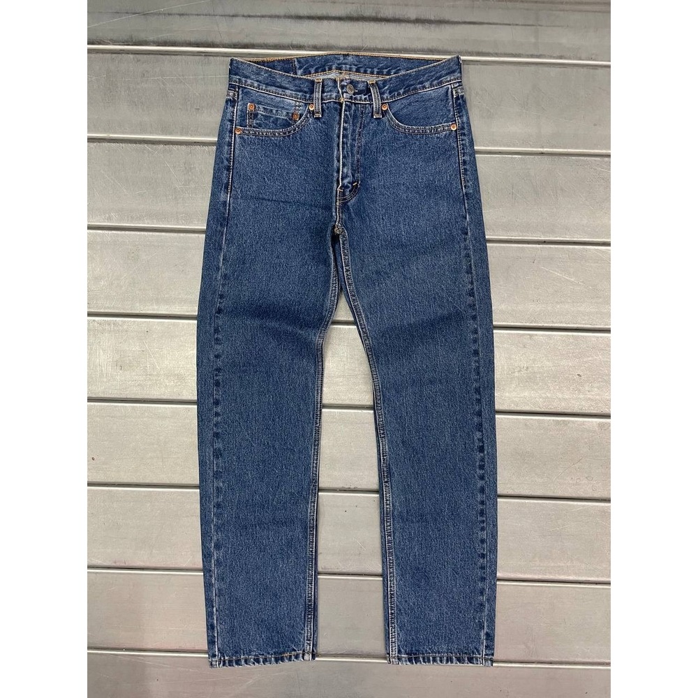 Levis 505 Straight Jeans Mens 30x32 Blue Medium Dark Wash Denim‎